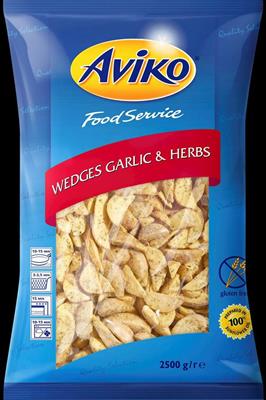 PAT.GARLIC & HERBS WEDGES MEDIT.AVIKO 2,5 KG