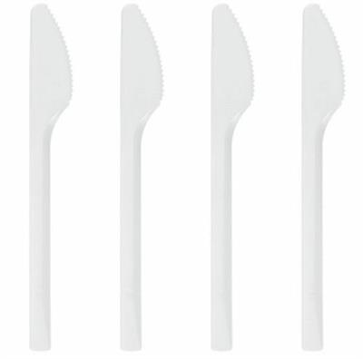 COLTELLI PLASTICA BIANCHI COMPACT   100PZ