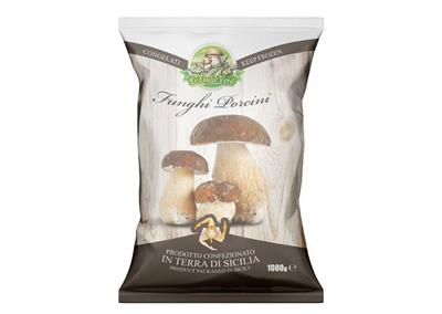 FUNGHI PORCINI INTERI SFUSI FOGLIE VERDI