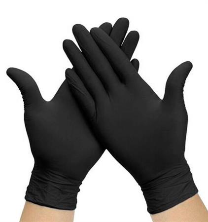 GUANTI NITRILE NERI X/L 100PZ